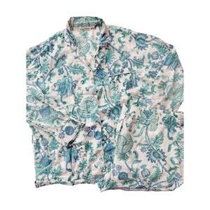 Roller rabbit teal pj shorts - size XL